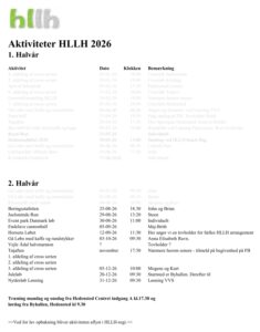 HLLH aktivitetsplan 2026